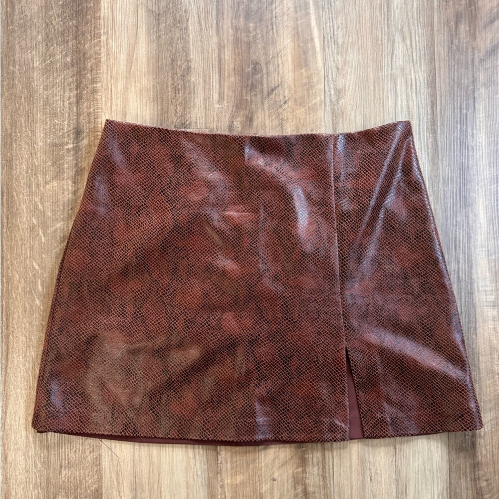House of Harlow 1960 Brown Mini Skirt